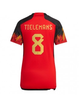 Belgien Youri Tielemans #8 Replika Hemmakläder Dam VM 2022 Kortärmad